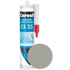 Герметик силиконовый Ceresit CS 25 №07 (серый) 280 мл