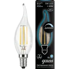 Светодиодная лампочка Gauss E14 5 Вт 4100K 104801205-D