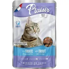 Plaisir Кусочки в соусе для кошек (Форель и креветка) 100 г