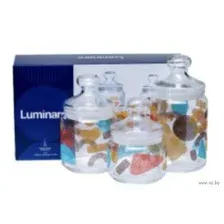 Набор банок для сыпучих продуктов "Geomatrix" (3 шт.)