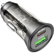 Автомобильное зарядное Borofone BZ26A PD43W USB Type-C to Lightning (черный)