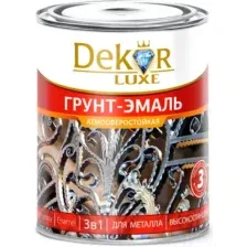 Грунт-эмаль Dekor 3 в 1 алкидная (1.9кг, шоколадный)