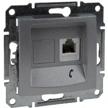 Розетка телефонная Schneider Electric Sedna SDN4101160
