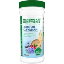 Клетчатка Сибирская Льняная с ягодами, 280 г