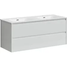 Sancos Тумба под умывальник Libra LB120-2W (белый глянец)