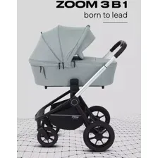 Универсальная коляска MOWbaby Zoom PU RA087 (3 в 1, silver green tea)