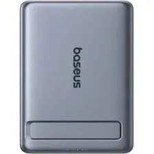 Внешний аккумулятор Baseus PicoGo AM31 Mini Magnetic Power Bank with Stand 20W 5000mAh (серый)