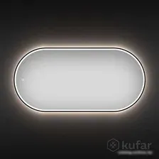 Wellsee Зеркало с фронтальной LED-подсветкой 7 Rays' Spectrum 172201610, 90 х 50 см (с сенсором и регулировкой яркости освещения)