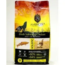 Корм AMBROSIA GRAIN FREE для собак мелких пород, лосось, курица,6 кг