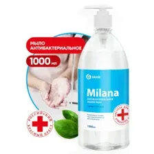Grass Мыло жидкое Milana антибактериальное с дозатором 1000 мл
