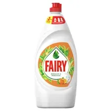 Средство для мытья посуды Fairy 900мл Апельсин и Лимонник