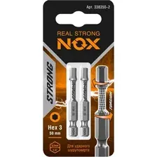 Набор бит Nox Strong Torsion E6.3 Hex3-50 / 338350-2 (2шт)