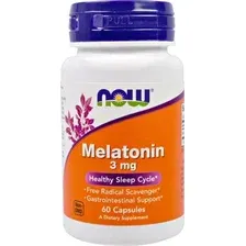 Витамины, минералы Now Foods Мелатонин/Melatonin 3 мг (60 капсул)