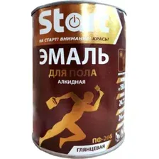 Эмаль для пола ПФ-266 Start золотисто-коричневая, 0,8 кг
