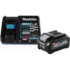 Набор аккумуляторов для электроинструмента Makita BL4040  зарядное устройство DC40RA (191J67-0)