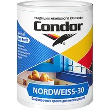 Краска акриловая для окон и дверей Condor Nordweiss 30, 0,85 кг