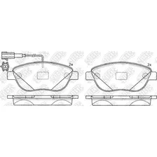 Тормозные колодки дисковые передняя ось NIBK PN0187W