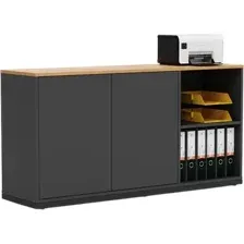 Тумба Crafto Мальта 04 150x40x75 (графит дуб)