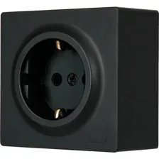 Розетка Lezard Leto 752-4200-122B (черный бархат)