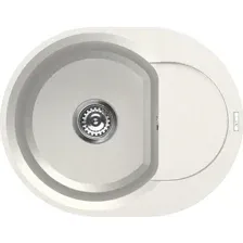 Мойка кухонная Elleci Easy Round 600 G68, LGYR6068, bianco