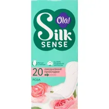Прокладки ежедневные Ola! Silk Sense Daily Deo, бархатная роза, 20 шт