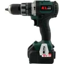Ударная дрель-шуруповерт KLPRO KLDM18BH-50 (с 2-мя АКБ, кейс)