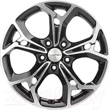 Литой диск Khomen KHW1702 Sportage 17x7" 5x114.3мм DIA 67.1мм ET 48.5мм Black FP