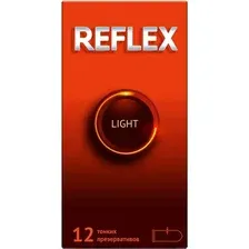 Презервативы reFLEX Light из натурального латекса в смазке 12