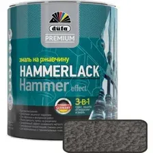 Эмаль Dufa Premium Hammerlack на ржавчину молотковая (750 мл, темно-серый)