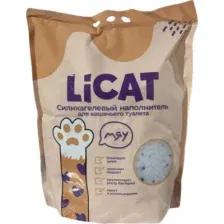 Наполнитель для туалета LiCat Силикагелевый (3.8л/1.5кг)