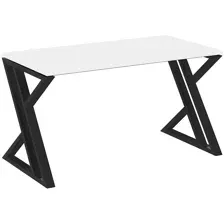 Стол письменный RIVA VR.L-SRZ-3.7 Black, белый бриллиант