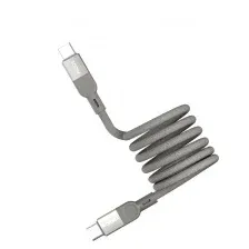 MOMAX MAG.LINK DC35L USB-C/USB-C (1 М, СЕРЫЙ)