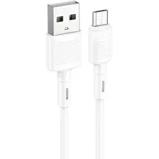Кабель Hoco X83 USB Type-A - microUSB (1 м, белый)
