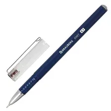 Ручка шариковая масляная BRAUBERG ONE MOMENT, СИНЯЯ, корпус синий, игольчатый узел 0,7 мм, линия письма 0,35 мм, 143002, 12 штук