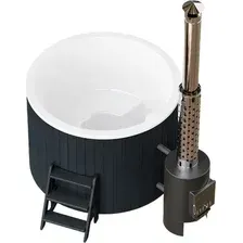 Купель PolarSpa Comfort термососна 160 Hot (темный, с аэромассажем, хромотерапией и утеплением композитной чаши)