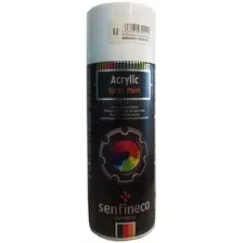 Автомобильная краска Senfineco Acrylic белый глянцевый 400мл 4040