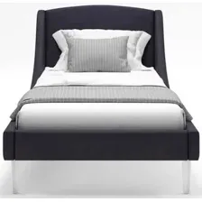 Кровать MONOFIX Лотти 90x200 (микровелюр/графит)