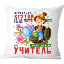 Декоративная подушка Print Style Нереально крутой учитель 40x40plat4