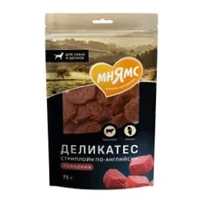 Мнямс Стриплойн по-английски для собак 75 г