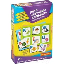 Развивающая игра Bondibon Лото. Изучаем алфавит / ВВ4868