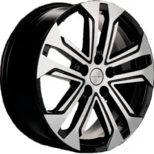 Литой диск Khomen KHW1803 Geely Coolray 18x7" 5x114.3мм DIA 54.1мм ET 50мм (Black FP)