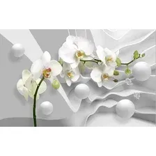 Фотообои Vimala 3D Орхидея и шары 270x400