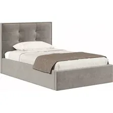 Кровать Хочу Домой Римини 120x200 (пепел велюр 112)