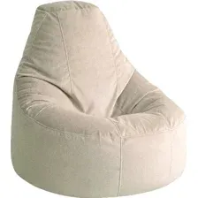 Кресло-мешок Kreslomeshki Айтишник велюр (XXXL, латте)