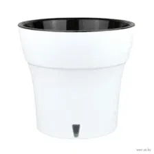 Горшок "ДАЛИ" 2,1 л, белый-черный