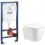 Унитаз подвесной Grado GD-W201T + GROHE Rapid SL 39504000 (с кнопкой смыва)