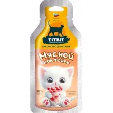 ТИТБИТ Мясной коктейль Лакомство для кошек 15 г