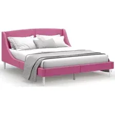 Кровать MONOFIX Лотти 160x200 (микровелюр/бордовый)