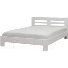 Полуторная кровать Bravo Мебель Тора 140x200 (белый античный)