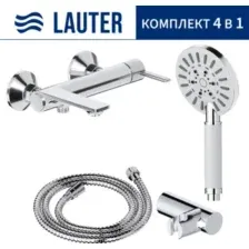 Смеситель Lauter Velvet 21СК6696С с лейкой Relexa Nevada 21S10146